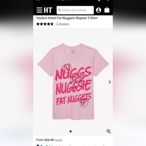 Hazbin Hotel Fat Nuggets Repeat T-Shirt